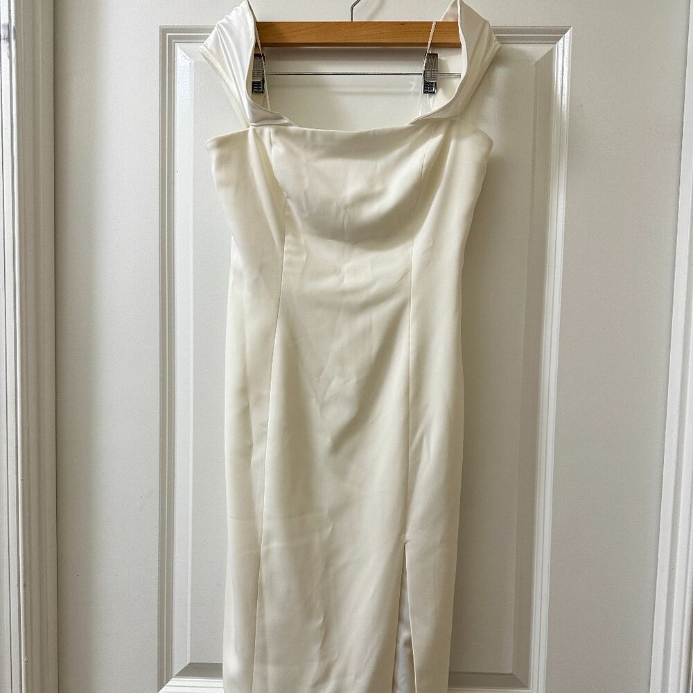 Jay Godfrey Cream Ivory Sleeveless Cocktail Dress Women's Size 4